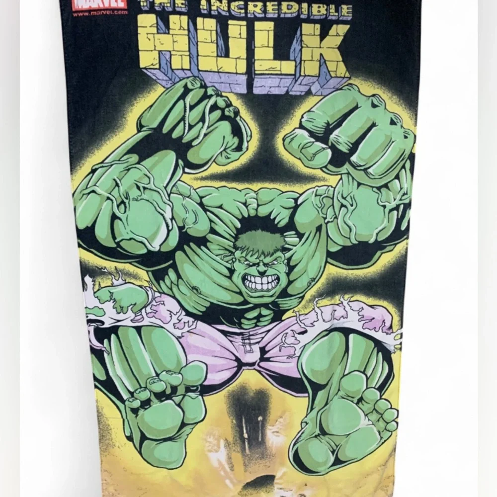 The Incredible Hulk 2003 Vtg Beach Towel Marvel Collectible 31” x 56” (Q248)